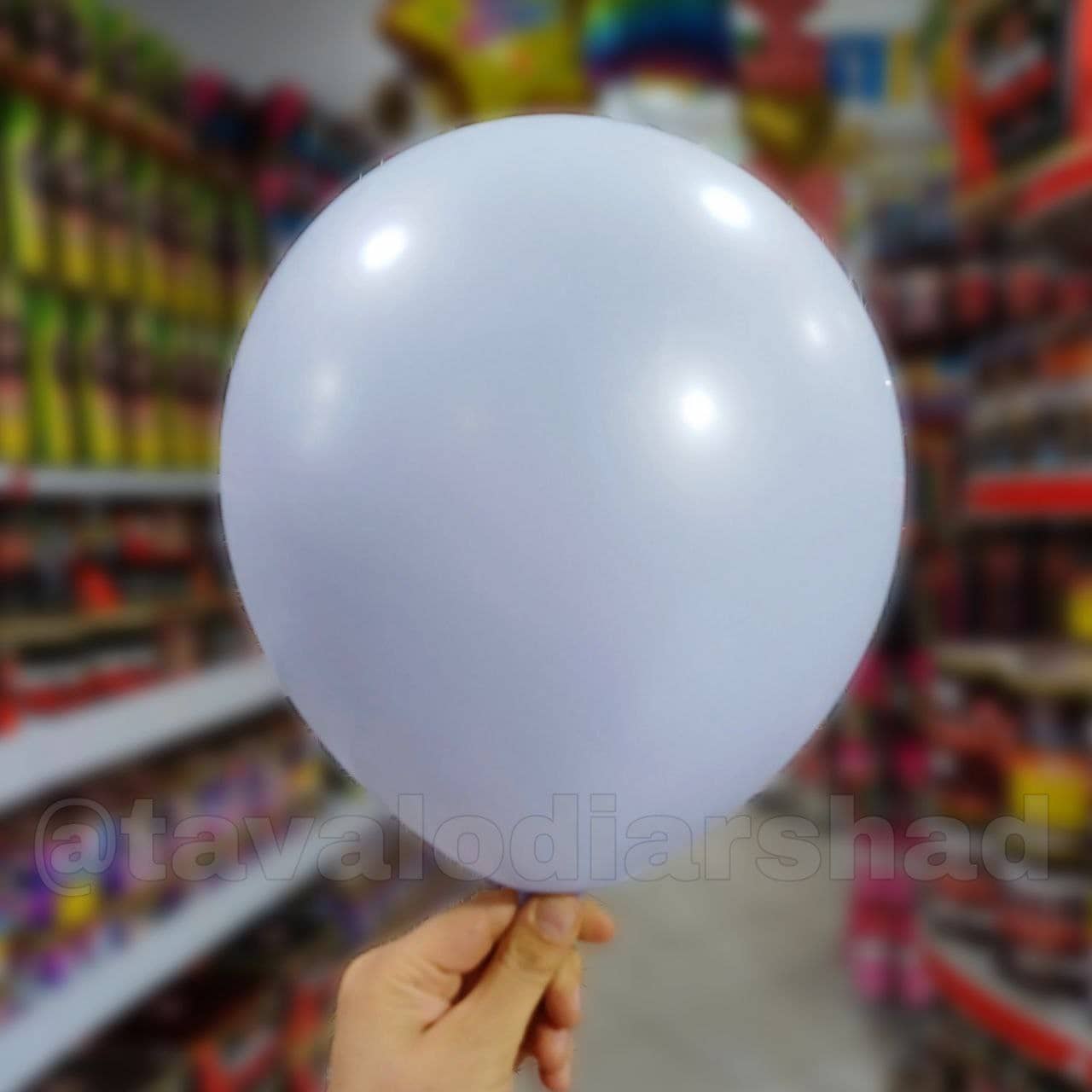 بادکنک لاتکس12اینچ 320گرم بالوتکس آبی پاستیلی